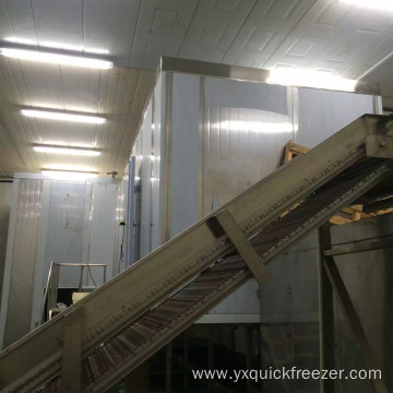 Industrial Corn Fluidized Tunnel Freezing Equipment